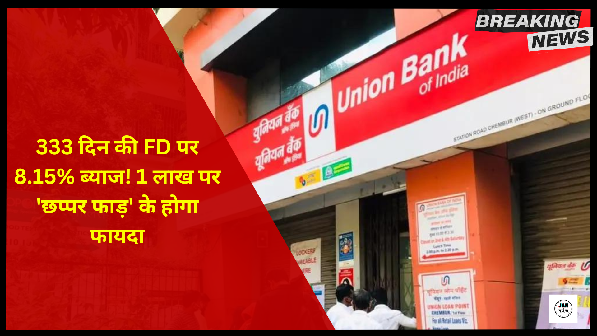 Union Bank FD Rates